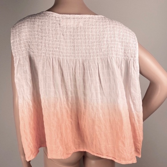 NEW FREE PEOPLE OMBRÉ SLEEVELESS BLOUSE - Picture 8 of 9